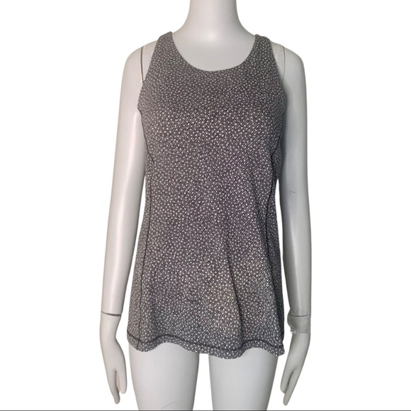 LULULEMON Hit It Tank Top Frozen Fizz White Black Racerback Workout Gym Active - Picture 6 of 15